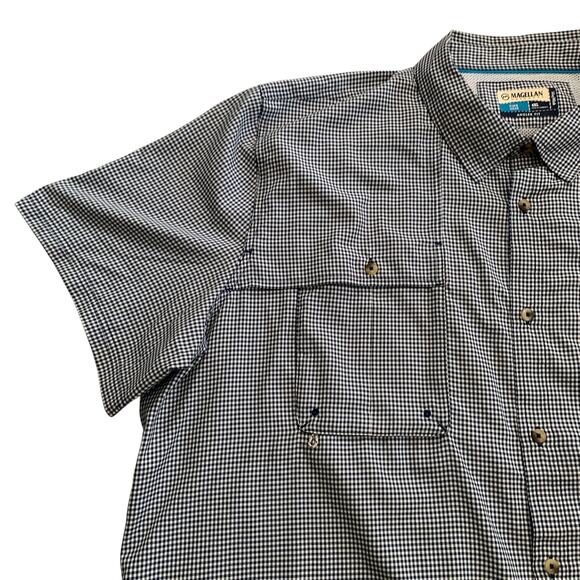 Magellan Men's Size 4XL Fish Gear Angler Fit Button Down Short Sleeve Shirt - Picture 12 of 16